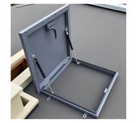 Porte de sécurité robuste for toit, trappe de secours en alliage galvanisé, couvercles de puits de fenêtre de sous-sol, panneau imperméable de toit personnalisable for usine(95 * 95cm(37.4 * 37.4in))