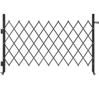Porte de sécurité VEVOR (simple) Porte à ciseaux pliante verrouillable avec roulettes pivotantes à 360°, portes en acier rétractables Outdoor, pour sécurité d'entrée garage entrepôt, porte pliante 190