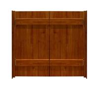 Porte De Séparation En Bois Massif, Portes Battantes De Café 2 Vantaux, Porte Saloon Ouverture Bidirectionnelle, Porte De Bar Avec Charnières Métalliques, Cloison Parlour Butler Porte(Brown,100x100cm)