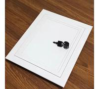 Porte de Service 20 x 22 Pouces avec Serrure et clés, Porte de Vide sanitaire à Panneau galvanisé, boîte d'accès à la plomberie du Grenier avec Cadre en Aluminium (10 x 22 Pouces / 25,4 x 55