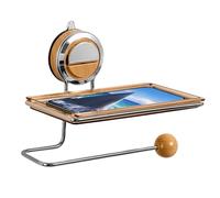 Porte de serviette en papier d'aspiration - étagère organisateur en acier inoxydable, distributeur de montage mural | Porte de rouleau de tissu facile à installer, accessoire de sac