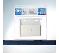 Porte de skimmer - GRE - Standard 14 5 x 12 5 cm - Blanc - Remplacement