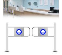 Porte De Sortie Automatique Porte à Ressort De SéCurité Porte De Service Battante Porte Double Battante - Acier Inoxydable à Ressort pour Supermarchés/Magasins 190x100cm