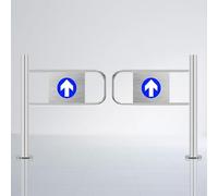 Porte De Sortie Automatique Porte D'EntréE SéCuriséE pour Supermarché Portes Battantes Industrielles Robuste - Barrière Sécurité Réglable pour Accès Employés 130x100cm