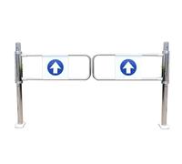Porte de Swing de sécurité à 1 Voie de clôture Automatique - Porte de Transfert piéton Durable pour entrepôt, bibliothèque et Zones panoramiques - Gate d'entrée sécurisée et Facile à accès