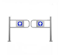 Porte de Swing d'entrée de supermarché, Portes d'entrée d'accès Commercial à l'accès à la bibliothèque pour la bibliothèque Spageic Metal Swing Gate Automatic Sweet Swing Gate (60 × 97