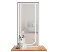 Porte d'écran en Maillage de Chat - Panneau à Fermeture éclair à l'épreuve d'évasion, Porte intérieure résistante à la Griffe | Diviseur de pour Le Balcon de Cuisine de Chambre à Coucher, Bloque