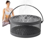 Porte d'encens - support de plateau de bobine avec poignée, sèche-linge ignifuge | Brûleur d'encens rond pour table utilise le balcon pour patio de jardin domestique, bureau spatial intérieur, de