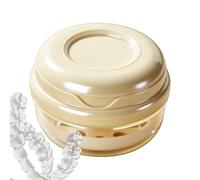 Porte-dentier de Voyage | Boîte à trempage étanche pour fausses dents,Boîte de rangement pour bagues,pour nettoyage, trempage, rinçage, adultes, voyages, maison,