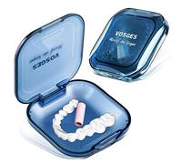 Porte-dentier, Porte-dentier, Étui pour appareils dentaires, Boîte de prothèse dentaire, Porte-occlusion dentaire, Porte-prothèse dentaire, Pour nettoyer et ranger les prothèses dentaires