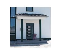 Porte d'entrée Anthracite 100x200 cm Aluminium et PVC 3157068