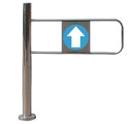 Porte d'entrée automatique de supermarché, balançoire à 90°, conception à voie unique pour un contrôle efficace de la foule et une sécurité accrue, idéale pour les zones à fort trafic.