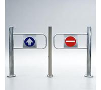 Porte D'entrée Battante À Sens Unique,Portail De Sécurité De Supermarché,Portillon Manuel À Ouverture À 90°,Porte Unidirectionnelle En Acier Inoxydable,Portail De Sécurité Battant(110cm/43.3in)