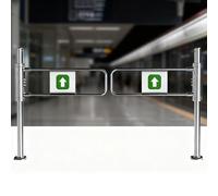 Porte D'entrée Battante À Sens Unique,Portail Piétonnier Manuel À Ouverture Pour Supermarché,Portail Battant Métallique,Portillon Demi-taille À Fermeture Automatique Pour Allée(140cm/55.1in)