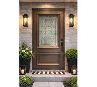 Porte d'entree Bois vitree, Camille Gris RAL 7039, H,215xl,90 p,gauche Cotes Tableau