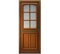 Porte d'entree Bois vitree, Marine, H,200xl,80 p,gauche Cotes Tableau