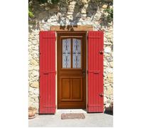 Porte d'entree Bois vitree, Perret, H,215xl,90 p,gauche Cotes Tableau