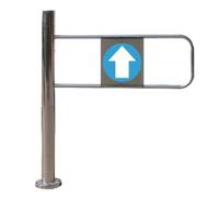 Porte d'entrée de sécurité de supermarché, porte battante en métal à fermeture automatique, portail de vitrine industrielle, idéale pour les bibliothèques et les applications de vente au détail