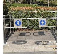 Porte d'entrée de supermarché à Double Action - 100 cm de Haut, Porte D'entrée Unidirectionnelle, Portillon Manuel à Ouverture à 90° pour Supermarché, Allée D'usine, Allée de Parc,200x100cm