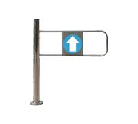 Porte d'entrée de supermarché, Portail battant automatique 1 voie en acier inoxydable à ressort argenté, plusieurs tailles(1.8x3.2ft(55x99cm))