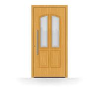 Porte d'entrée en bois Grenoble, gamme Premium, sapin clair 110, 1100 x 1950 mm, ouverture sur la gauche, configurer individuellement