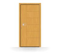 Porte d'entrée en bois Toulouse, gamme Exclusif, sapin clair 110, 850 x 1900 mm, ouverture sur la gauche, configurer individuellement