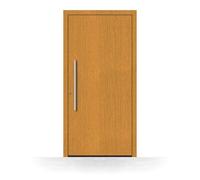 Porte d'entrée en mélèze, bois, mélèze clair 110, 850 x 1800 mm ou sur mesure, double vitrage, modèle Paris, configurer individuellement