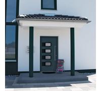 Porte d'Entrée Porte d'Extérieur Charnière Maison Blanc Aluminium et PVC vidaXL