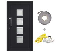 Porte d'entrée principale Anthracite 108x208 cm