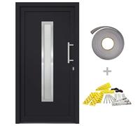 Porte d'entrée principale Anthracite 98x190 cm