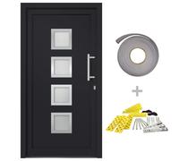 Porte d'entrée principale Anthracite 98x200 cm