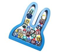 Porte-dents de bébé | Boîte de rangement pour dents de bébé avec étiquettes, en forme de lapin, boîte de rangement souvenir pour enfants pour garçons et filles pour la maison, l'école, un anniversaire