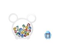 Porte-dents de bébé Krf126 - En plastique ABS - Avec 20 petites dents colorées à l'intérieur - Blanc - Taille unique