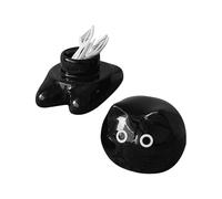 Porte- -dents, distributeur de -dents de chat, récipient de rangement en céramique, décoration de figurine de chat mignon, accessoires de bureau, organisateur de fil dentaire, outil de