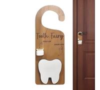 Porte-dents en bois avec fente pour argent, boîte décorative, objet de collection, pour chambre d'enfant, porte