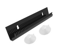 Porte d'extension de cheveux en acrylique - 30 x 4 x 6 cm - Extension de porte pour cheveux muraux avec ventouses - pour crochets muraux pour le lavage, le coiffage, l'extension