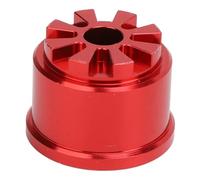 Porte-Différentiel en Aluminium, capacité de Remplacement avec conductivité Thermique élevée Support de Différentiel Poli Professionnel pour les Voitures 1/10 RC (rouge)
