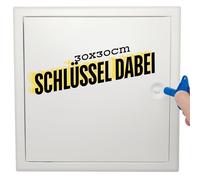 Porte d'inspection à fermeture carrée 300 x 300 mm en tôle d'acier Blanc 4 fermetures 30 x 30 cm Porte d'inspection