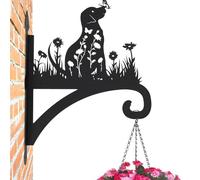 Porte-D'Intérieur - Support pour Carillon à Vent Chien,Support Mural Décoratif pour Lanterne Suspendue pour s Succulentes Mangeoire pour Colibris Carillon À Vent Jardin Cour