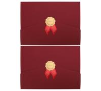 Porte-diplôme Papier Plié en Trois, Couverture de Certificat | Carton Rigide, Bords Arrondis et Noyau Fixe, Finition Élégante, pour Remises, Conférences