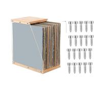 Porte-Disques de Rangement - Boîte Décorative en Acrylique Transparent - Organisateur De Disques Et Porte-Albums Avec Support | Pour Livres, Documents, Carnets, Journaux, Chambre, Home Cinéma,