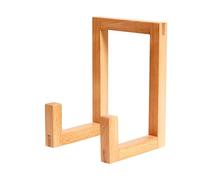 Porte-disques en bois massif, support d'album classique, support de rangement de musique avec matériau durable, organiseur de disques vinyle avec étagères pour salle de musique, chambre, salon, fête