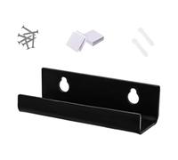 Porte-disques flottant en acrylique - 10 x 3 x 3 cm - Support mural avec finition transparente, étagère murale robuste en acrylique transparent - Étagère murale minimaliste pour studio et chambre à