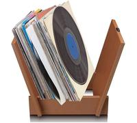 Porte-disques - LENCO - TTA-040BN - Bois - Cuir synthétique - 40 LPs