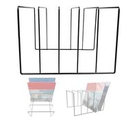 Porte-disques vinyles - Étagère en fer noir - Organiseur de classeurs pour bureau, rangement de livres, présentoir pour cuisine, décoration, art, Noir , s, Voir description