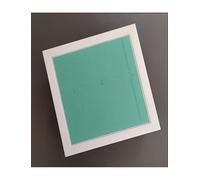 Porte dissimulée en placage bois et panneau d'accès caché - Design sans joint for bouche d'incendie, boîte électrique, papier peint et carrelage mural(23.6x23.6"/600x600mm)