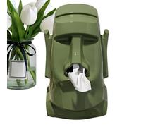 Porte-distributeur pour créatifs - Organisateur moderne pour la maison, design en forme de boîte à serviettes avec statue décorative 'île | Élément de décoration élégant p