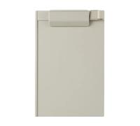 Porte Document 3 pièces en plastique A5 presse-papiers profil pince porte-papier dossiers d'écriture for les salles de classe l'école bureau(Grey)