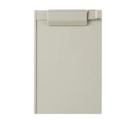 Porte Document 3 pièces en plastique A5 presse-papiers profil pince porte-papier dossiers d'écriture for les salles de classe l'école bureau(Grey)