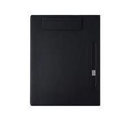 Porte Document 4 pièces A4 presse-papiers Business Pad dossier conseil examen tableau d'écriture spécial Clip livre papeterie bloc-notes carton Signature(BLACK)